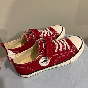 2/$10 Fashion Spot Kids Red Canvas Sneakers